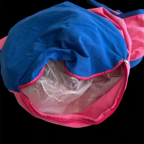 Pink and Blue Hanging Pod Swing Chair - Picture 5 of 6